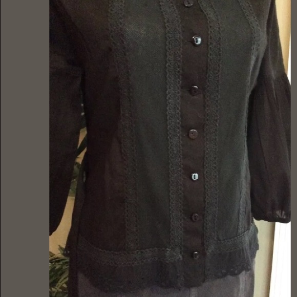 ANTHROPOLOGIE TOP BLOUSE SHIRT BY HAZEL - Picture 7 of 8